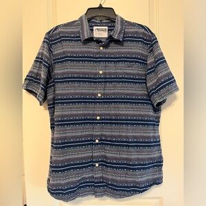 Mountain Khakis Horizon Shirt Blue Button-Down Outdoor Casual Shirt Men’s Large
